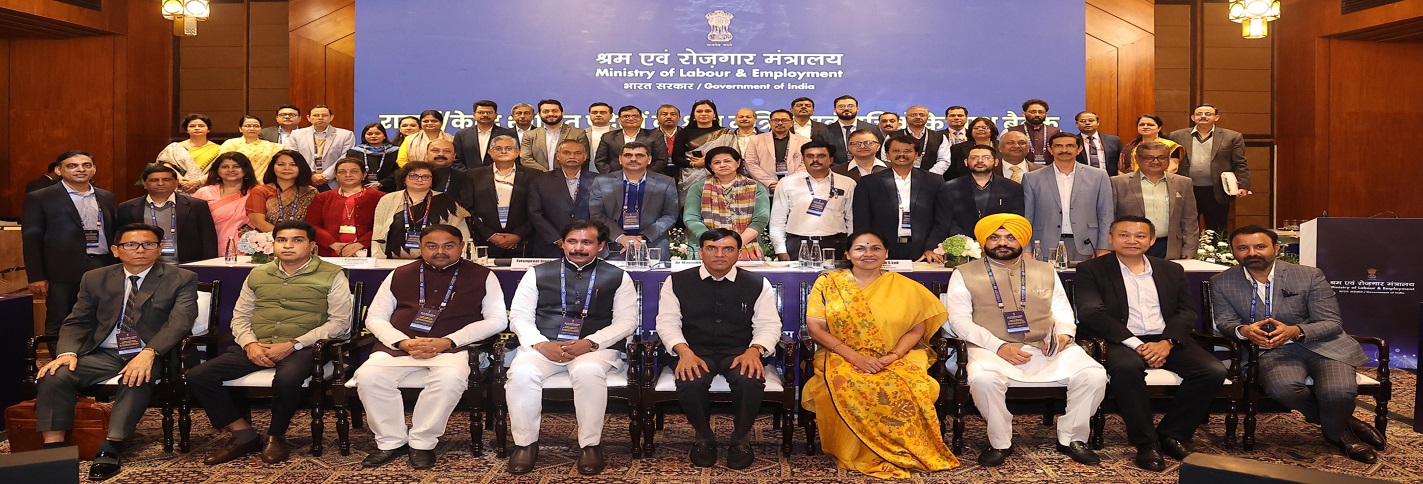 The Two-Day Meeting with Labour Ministers and Secretaries of States & UTs in New Delhi