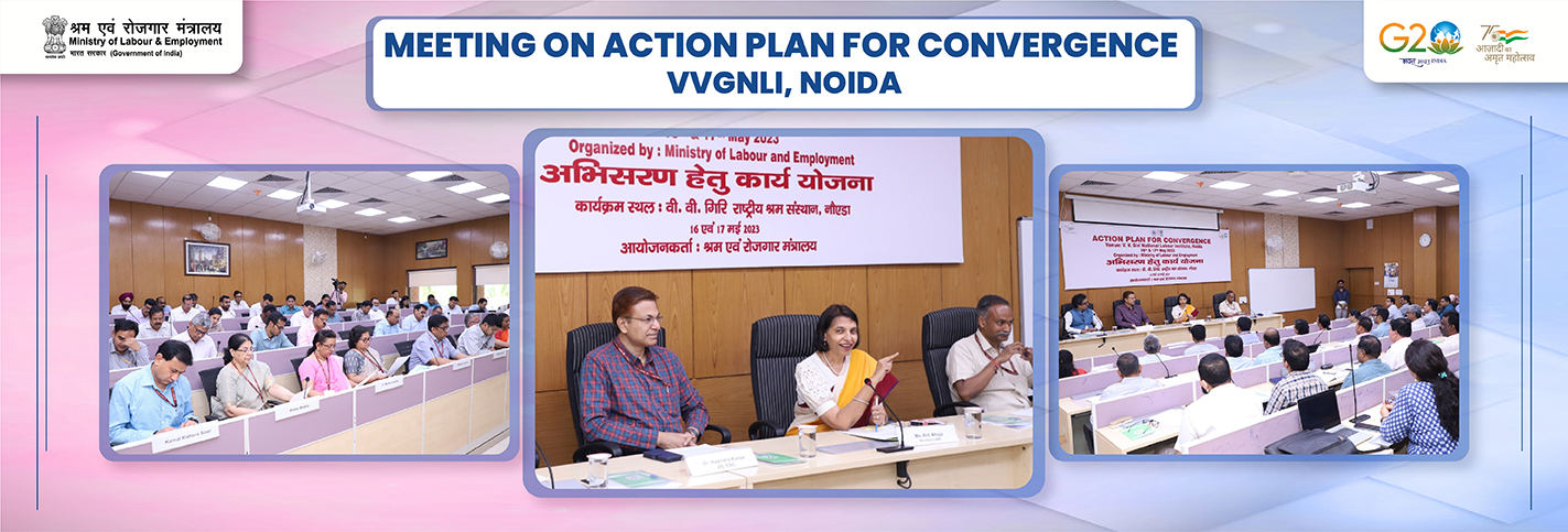 Meeting on Action Plan for Convergence at VVGNLI Noida