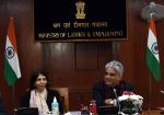 Shri Bhupender Yadav briefs the media on the First Employment Working Group meeting in Jodhpur on 2-4th February