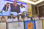 Shri Chadra Mohan Patowary,  Minister for Environment & Forests, Act East Policy Affairs and Welfare of Minorities Department, Govt. of Assam addresses during the 1st Session of the G20 2nd EWG Meeting at Guwahati.