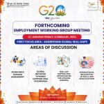A glimpse of areas of discussion for the forthcoming G20 EWG meeting to be held from 2nd to 4th Feb, 2023. 