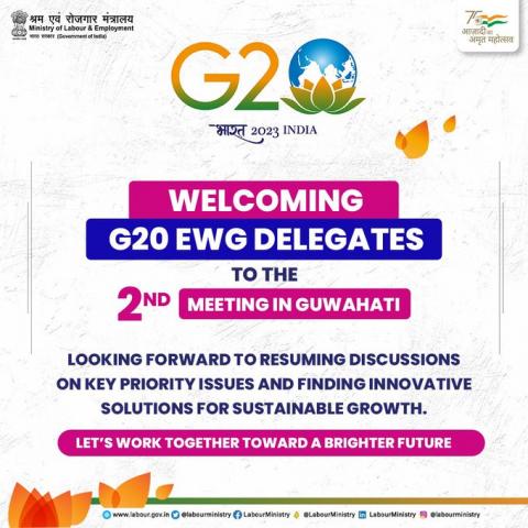 Welcoming G20 EWG Delegates to the 2nd meeting in Guwahati. 
