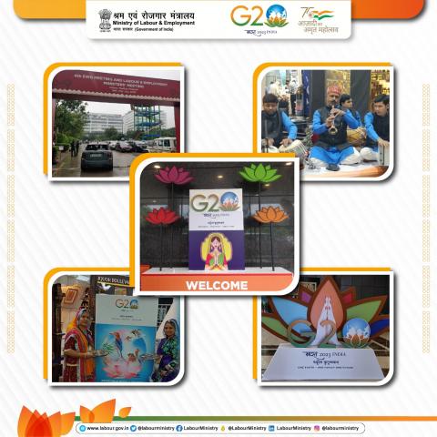 The city of Indore is decked up and ready to host the 4th G20 Employment Working Group (EWG) and Labour & Employment Ministers' Meetings from 19th-21st July 2023.